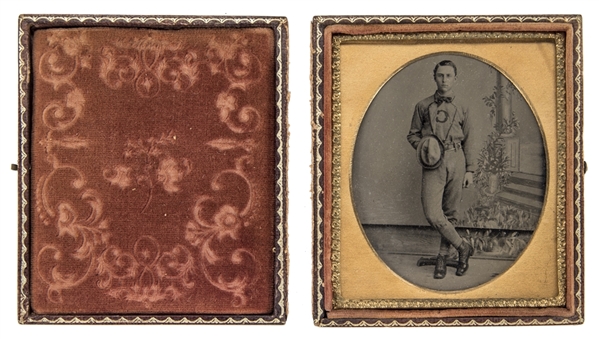 Circa 1880s Baseball Player Tintype